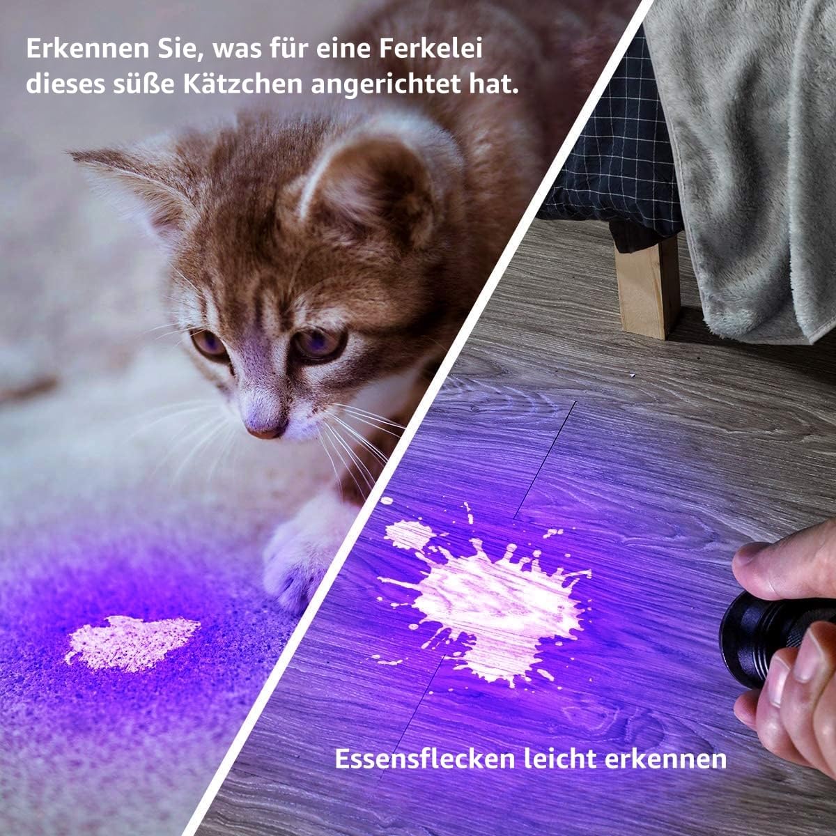 INF UV-Taschenlampe mit 51 LED-Perlen 395 nm wasserdicht Taschenlampe INF UV-Taschenlampe mit 51 LED-Perlen 395 nm wasserdicht Taschenlampe