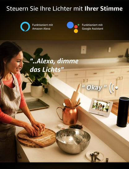 Lepro 4.5W Smart GU10 LED Lampen, Warmweiß und Kaltweiß, Dimmbar LED Leuchtmittel, WLAN LED Birnen, Ersatz für 50W Halogenglühlampe, kompatibel mit Alexa und Google Home, Kein Gateway erforderlich