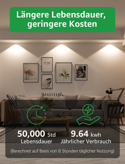 Lepro Energieklasse A GU10 LED Neutralwei? Lampe, 3.3W 4000K 590lm, Nicht Dimmbar Leuchtmittel, Energiesparendes GU 10 LED Spot, 100¡ã Abstrahlwinkel f¨¹r K¨¹che, Badezimmer, Arbeitsfl?che, 5 St¨¹ck