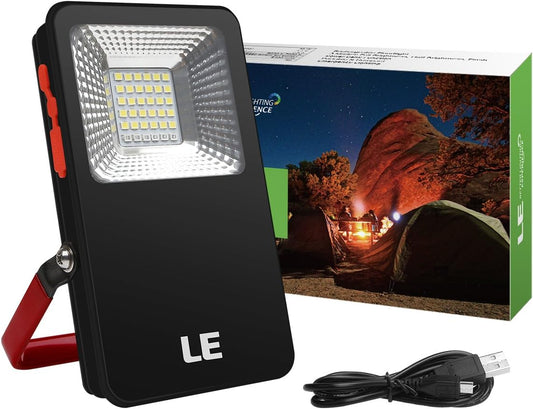 LE LED Campinglampe, Superhell 700 Lumen Wiederaufladbare Suchscheinwerfer mit 5400mAh Powerbank, Magnete & Haken, Dimmbar Notfallleuchte mit 3 Lichtmodi f¨¹r Stromausf?llen, Wandern, Zelt, usw.