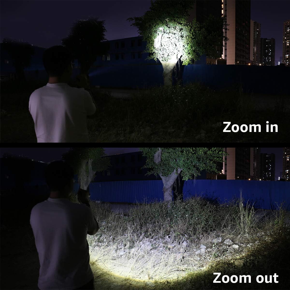 LE LED Taschenlampe Aufladbar USB, Extrem Hell 15000 Lux OSRAM P9 Taschenlampen, IPX4 Wasserdicht Zoombare Handlampe mit 5 Modi, Wiederaufladbare Taktische Taschenlampe für Camping, Outdoor, Wandern