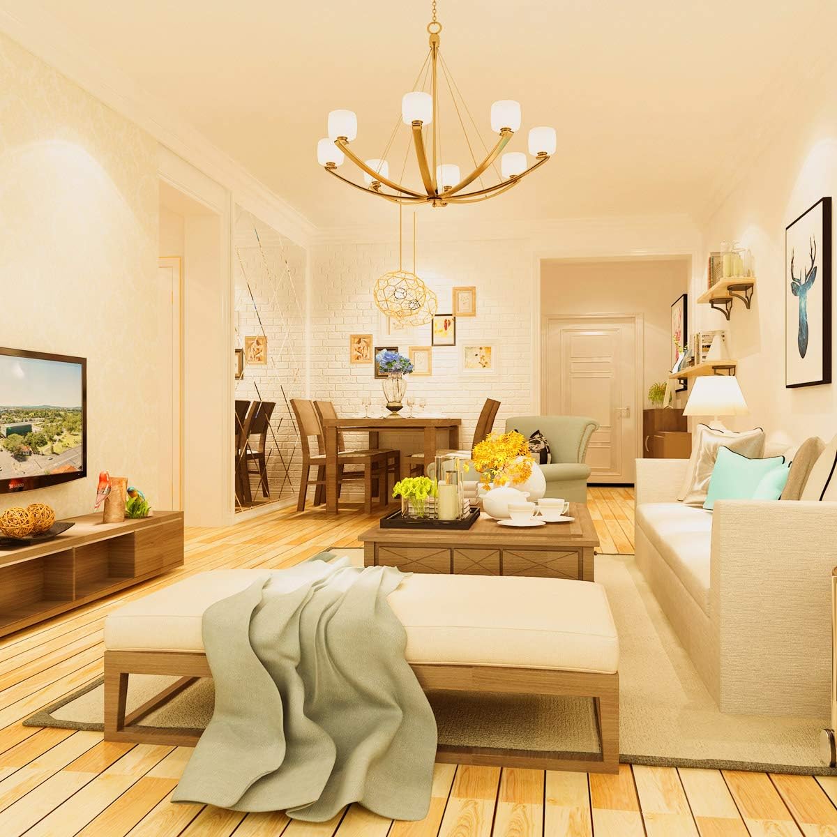 LE E14 LED Warmweiss, Gl¨¹hbirne E14, 4.9W 470 Lumen, ersetzt 40W Birne, 2700 Kelvin Warmwei? VintageGl¨¹hlampe, 6er Pack, 300¡ã Leuchtmittel, Kerzenleuchten