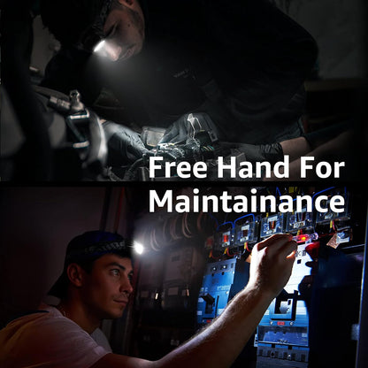 LE Stirnlampe, 1300 Lux LED XPG Kopflampe mit 6 Lichtmodi Scheinwerfer und Rotlicht, IPX4 spritzwassergeschütztes Gehäuse, Batteriebetrieben Stirnlampen C500, Ideal für Camping Joggen, 2 Stück