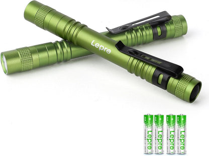 Lepro Taschenlampe, Mini LED Taschenlampe, IPX4 Wasserdicht Stiftlampe, 3 Modi Handheld Taschenlampe Klein, Stift Lampe perfekt f¨¹r Inspektion, Arbeit, Reparatur (Gr¨¹n)