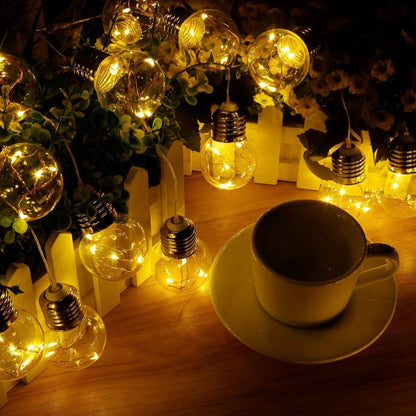 LE Lichterkette Gl¨¹hbirnen Au?en, 7.8M 25LEDs G45 Lichterkette Aussen mit Stecker, 4.5W Warmwei? Lichterketten f¨¹r Garten, Party, Hochzeit, Balkon, Haus Deko, IP44 Wasserdichte