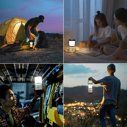 Lepro LED Camping Lampe USB wiederaufladbar, 4 Modi, 1300 Lumen, Weiß | Campinglampe mit 3600 mAh Powerbank IPX4,USB-Kabel im Lieferumfang enthalten,für Hurrikan-Notfälle,Wandern,Zuhause und mehr [Energieklasse A]