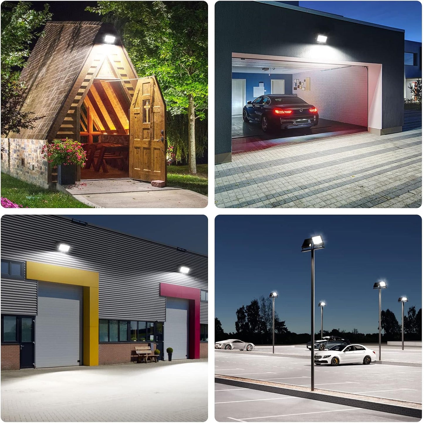 Lepro LED Strahler 50W, Außen, Superhell 4250LM Scheiwerfer, IP65 Wasserfest Fluter 5000K Kaltweiß Aussenstrahler, für Hinterhof, Auffahrt, Türen, Garage, Flur, Garten