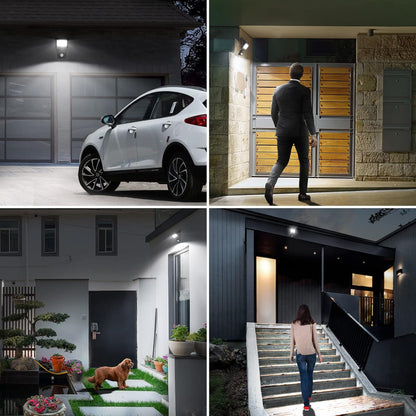 Lepro 10W LED Strahler mit Bewegungsmelder Außen, 850LM Außenstrahler 5000K Kaltweiß Superhell Scheinwerfer, Ideale Aussenleuchte für Garten, Innenhöfe, Garage, Haus, Hotel