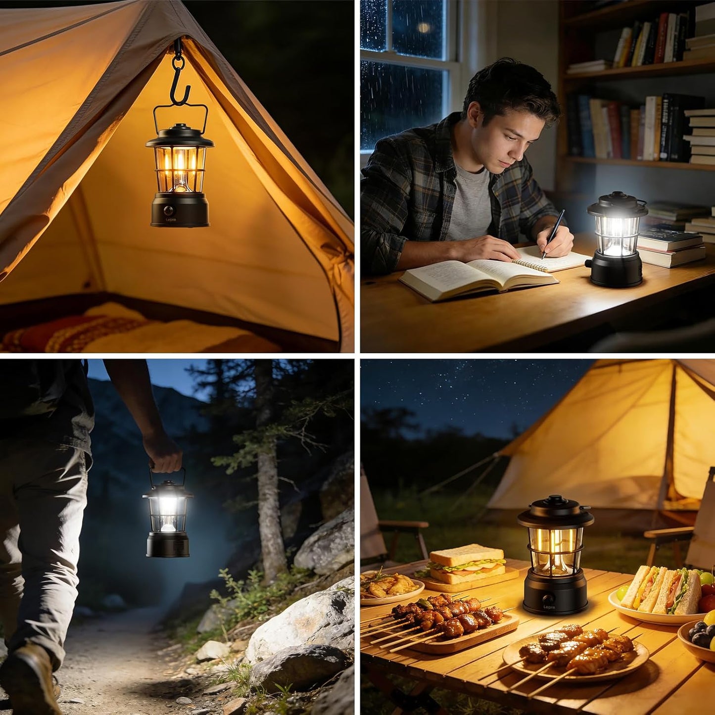 Lepro USB LED Campinglampe£¬Black