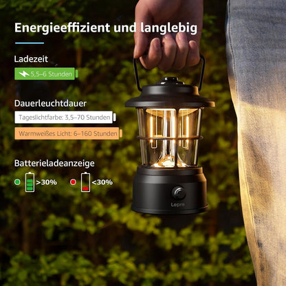 Lepro USB LED Campinglampe£¬Black