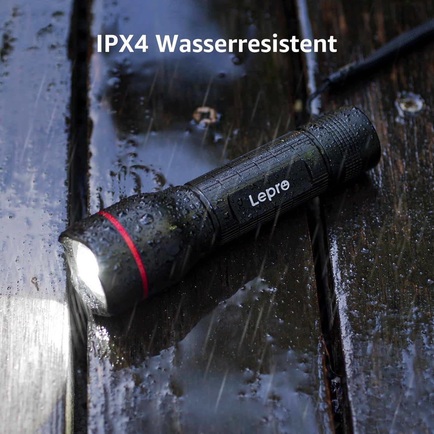 Lepro LED Taschenlampe, LE2000 Extrem Hell LED Taschenlampen mit 5 Modi, Zoombare Camping Handlampe, wasserdichte Flashlight für Camping, Outdoor, Wandern, Angeln, Geschenk (2 Stück)