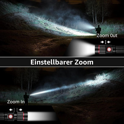 Lepro Taschenlampe LED Aufladbar, USB A-C Klein Taschenlampe Extrem Hell, 5 Lichtmodi, IPX4 Wasserdicht, Zoombare Flashlight f¨¹r Kinder, Camping, Wandern, Notf?lle
