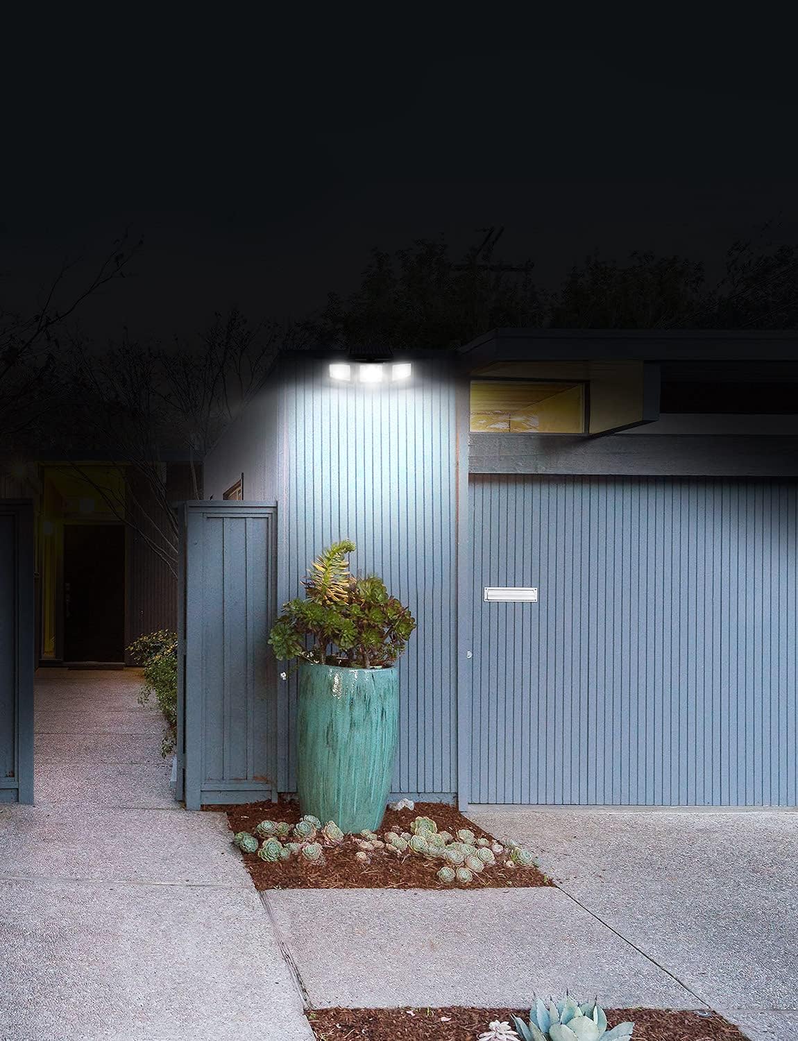 Lepro Solarlampen für Außen mit Bewegungsmelder, 360° Beleuchtungswinkel, 1000 Lumen 6W LED Solarlampen Aussen, IP65 Wasserdicht, 270°Drehbar Solar Außenleuchte für Außen Garten Balkon Garage