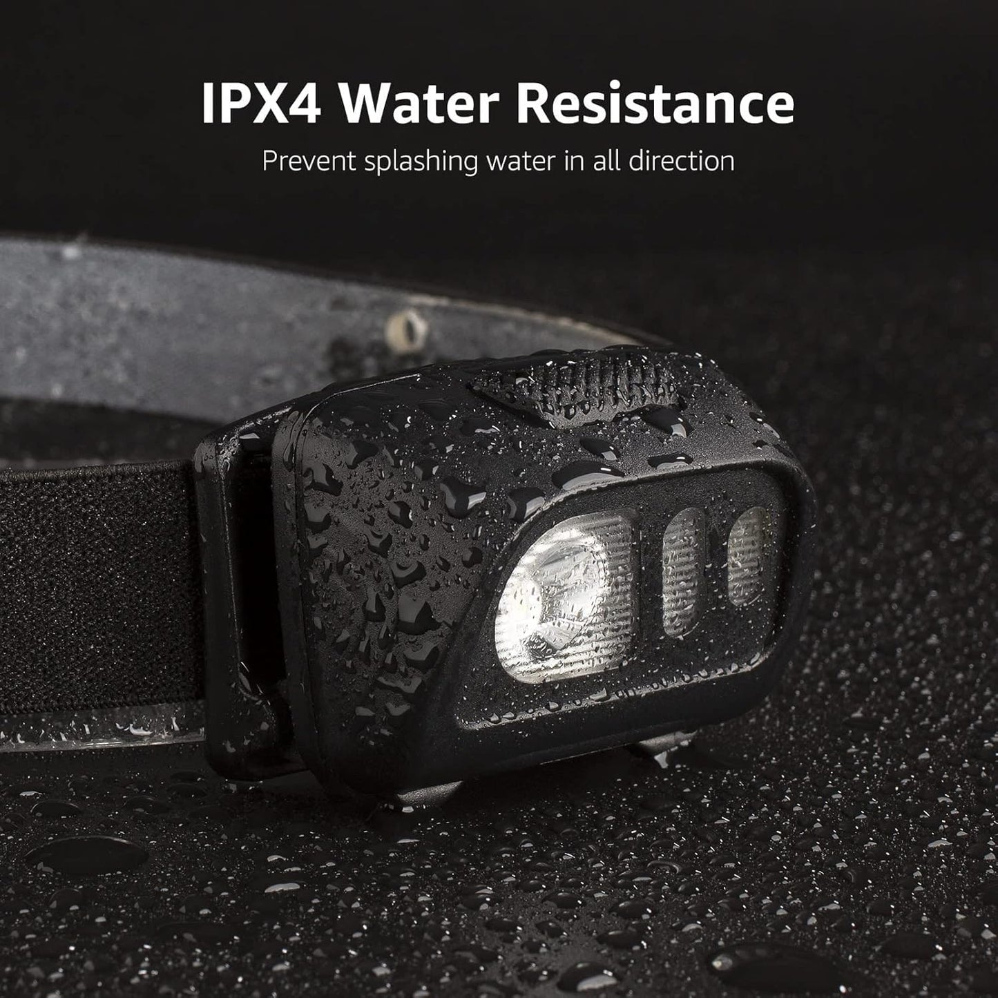 Lepro Stirnlampe, LED Kopflampe 1500 Lux mit Rotlicht & 6 Lichtmodi, IPX4 wasserdichte Mini Batteriebetrieben Stirnlampen für Kinder Erwachsene, Superhell Headlight für Angeln Laufen, 2 Stück