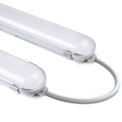 4x 120 cm LED Feuchtraumleuchten, 36W, 5400lm, 4000K Neutralweiß, IP65, Wasserfest für Keller, Werkstatt, Garage, Innen- & Außenbereich